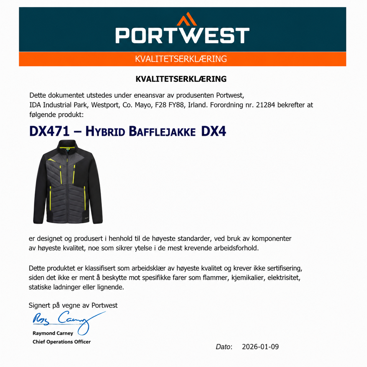 Hybrid Bafflejakke DX4 – svart (DX471)