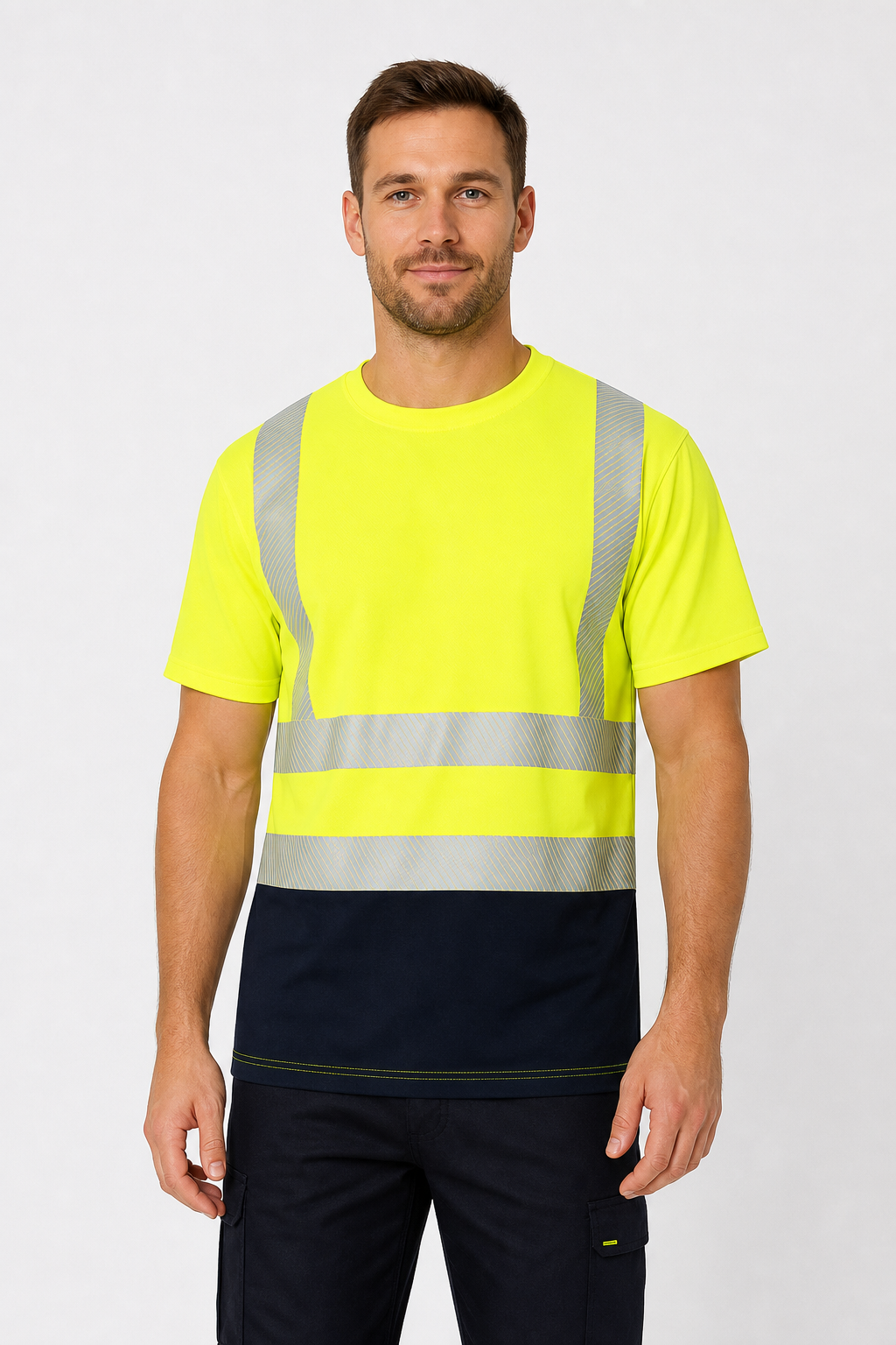 BRIXTON FLASH T-SKJORTE MESH TRANSFER BF-017-Y GUL