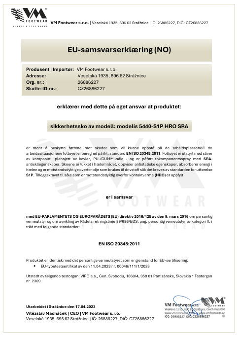 VERNESTØVLER MASKAT S1P HRO