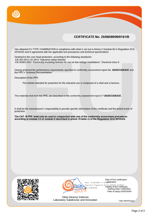 PS61 – Work Safe Vernehjelm