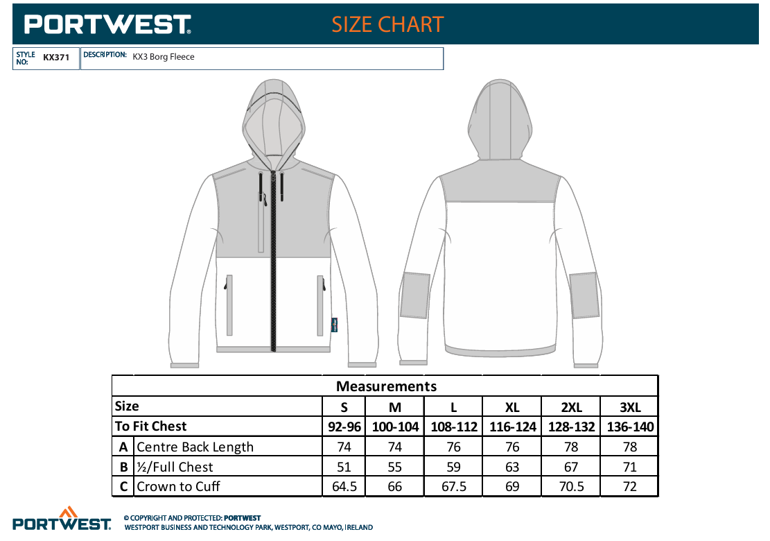 ARBEIDSJAKKE FLEECE KX371