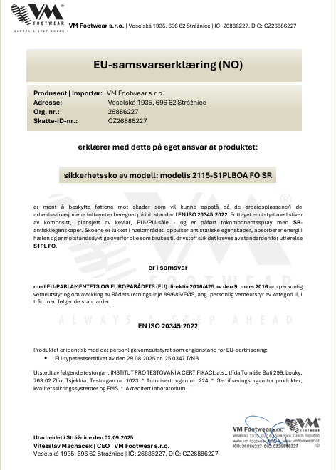 VERNESANDALER MEMPHIS BOA S1P ESD
