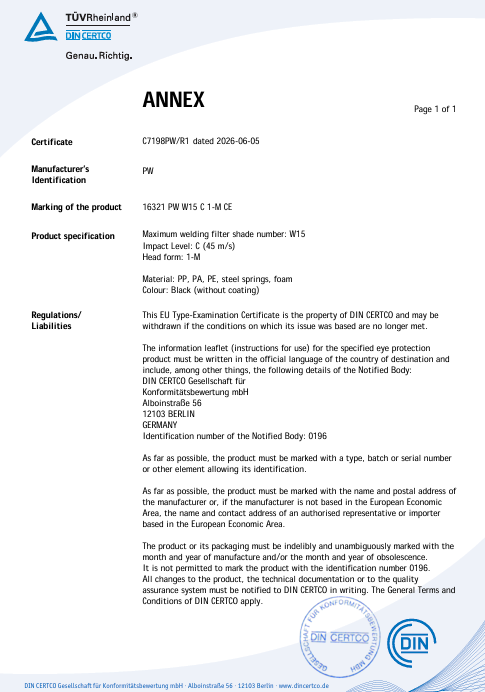 PW65 – BizWeld Automatisk Sveiseskjerm