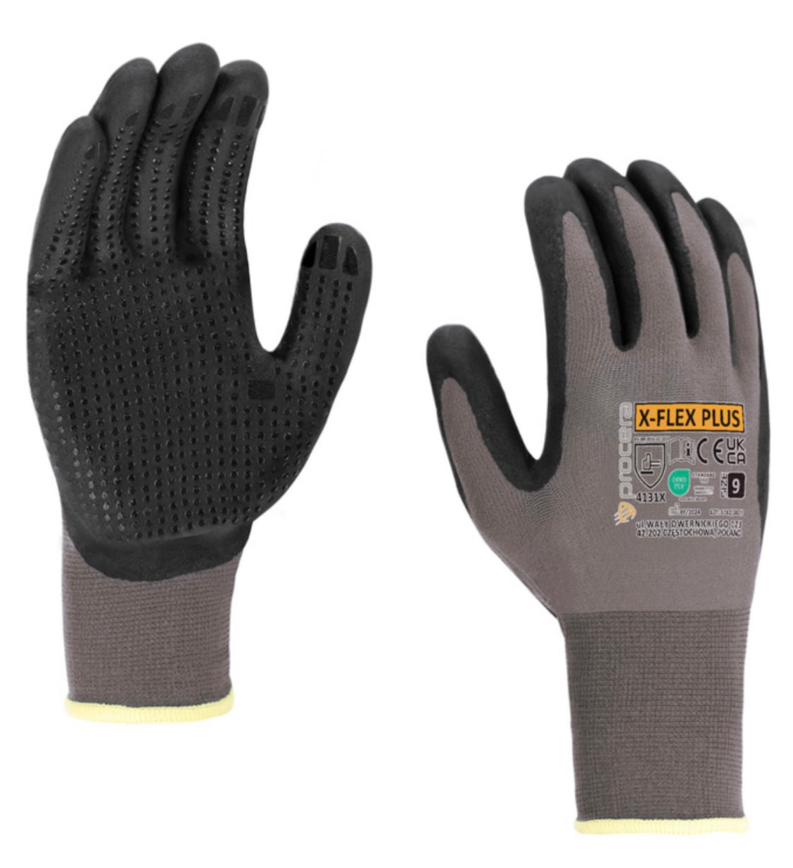 ARBEIDSHANSKE X-FLEX PLUS MONTERING