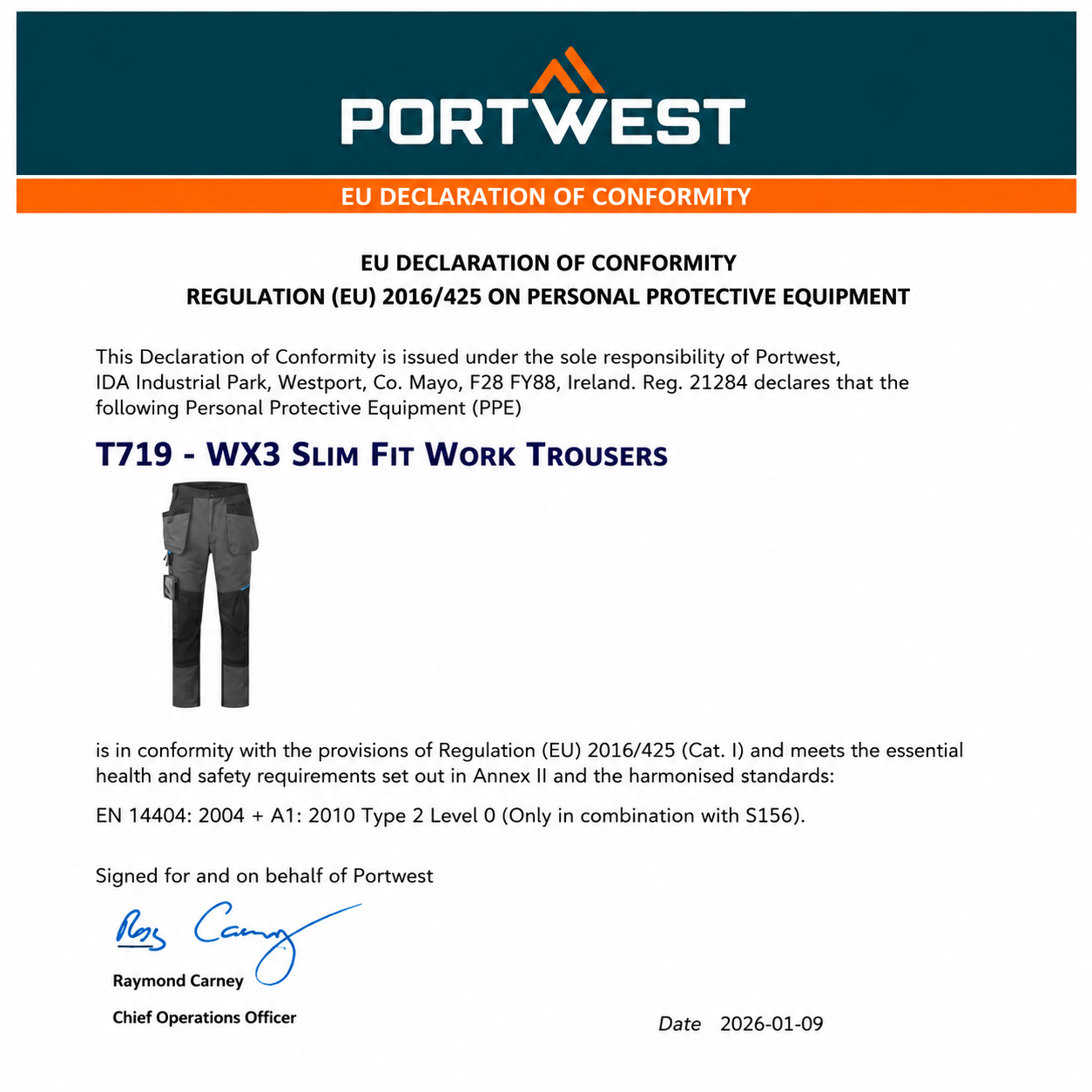 WX3 Slim Fit arbeidsbukse med hengelommer – grå (T719)