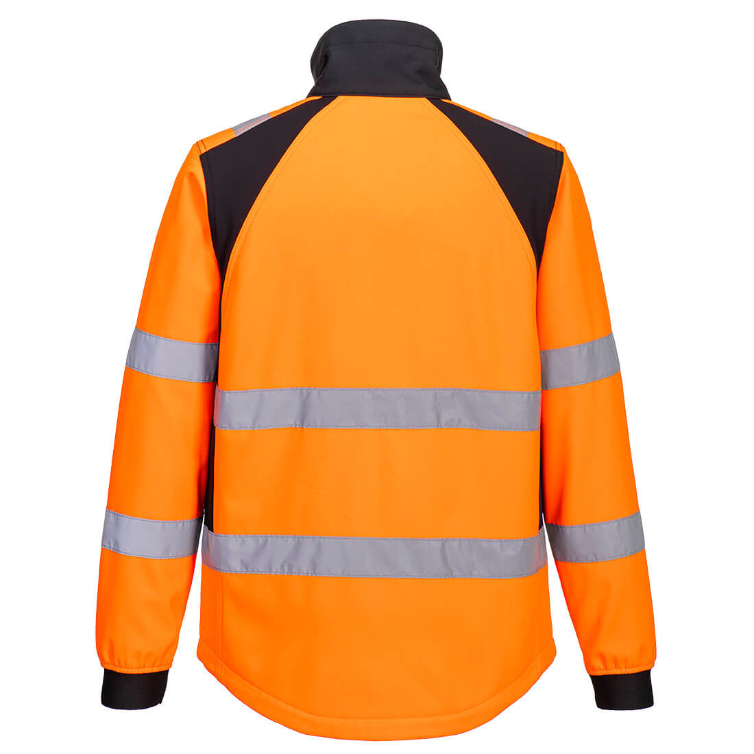 Hi-Vis Softshelljakke WX2 Eco – oransje/svart (CD875)
