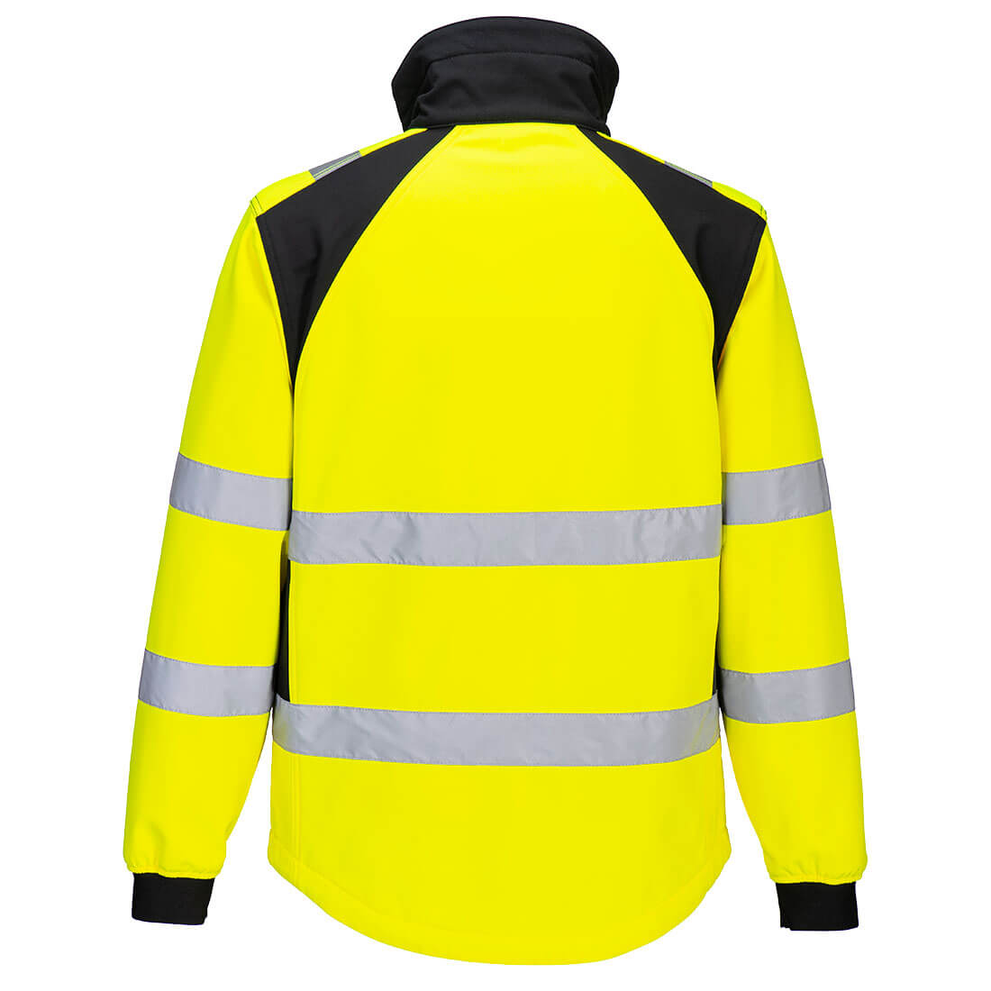 Hi-Vis Softshelljakke WX2 Eco – oransje/svart (CD875)