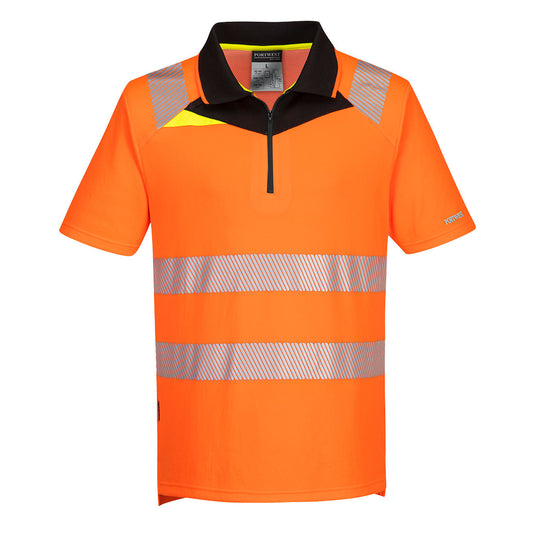 DX412 – Hi-Vis Polo DX4 – oransje/svart