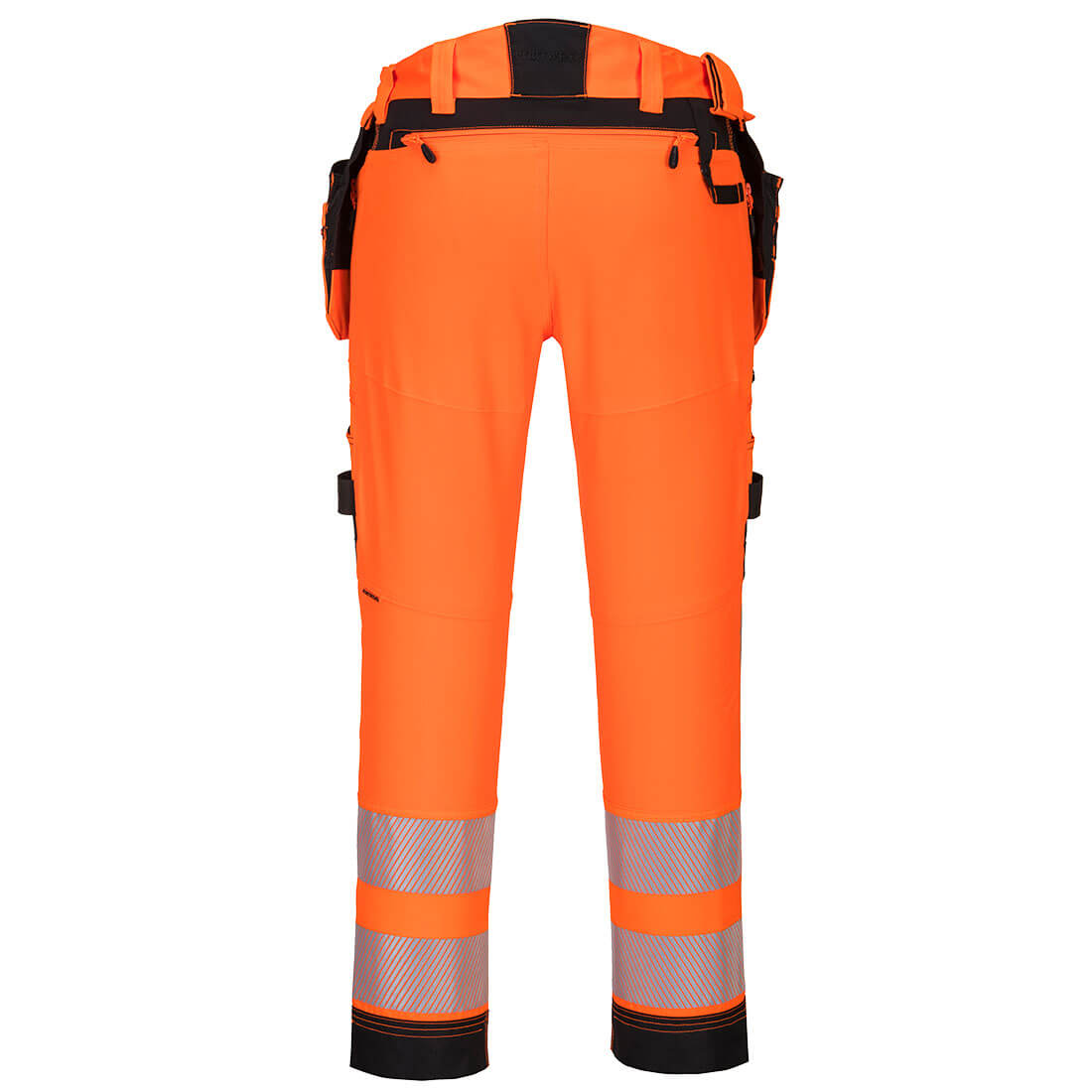 DX442 – Hi-Vis arbeidsbukse DX4 med avtakbare hengelommer – oransje/gul