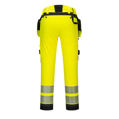 DX442 – Hi-Vis arbeidsbukse DX4 med avtakbare hengelommer – oransje/gul