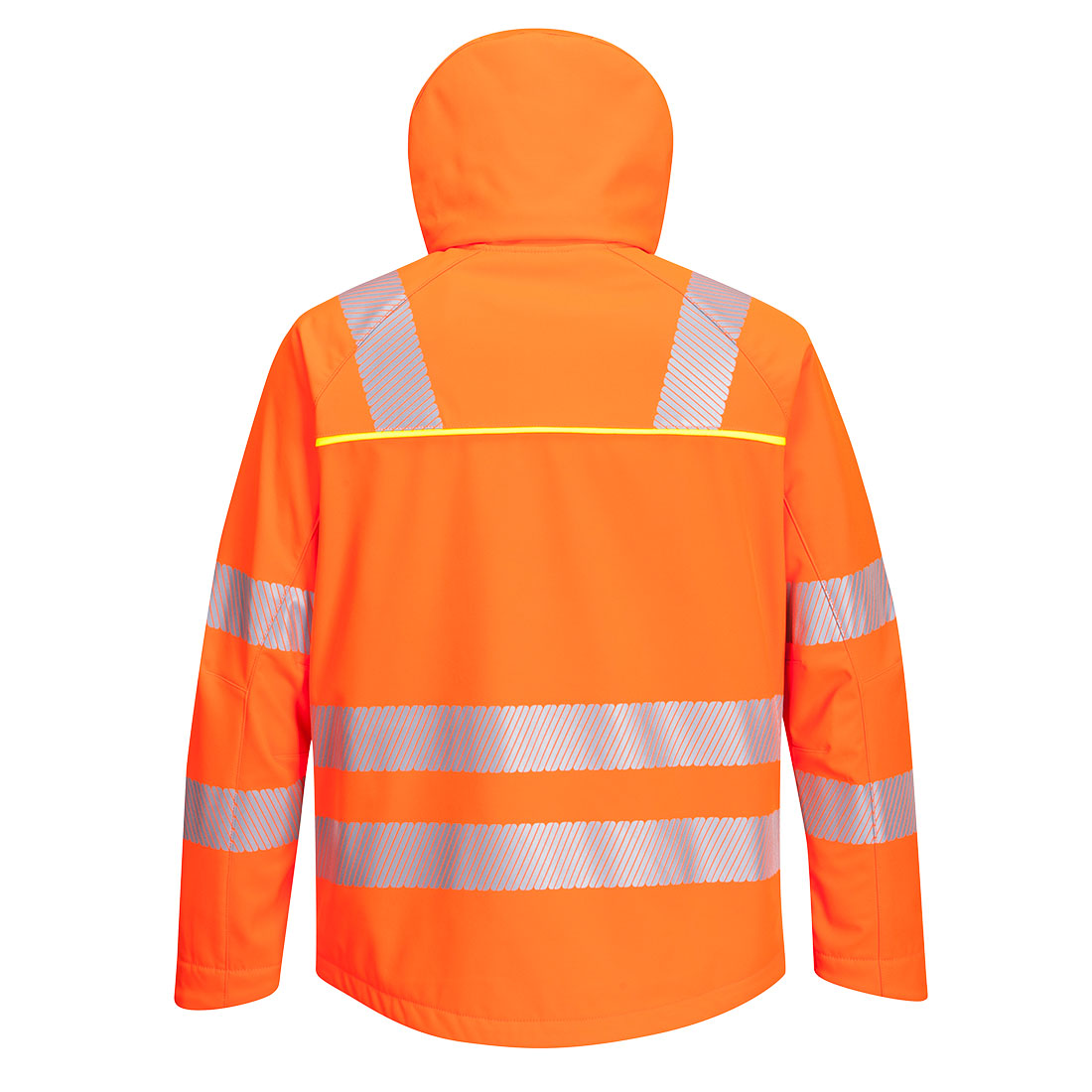 Hi-Vis Softshelljakke DX4 – oransje/svart (DX475)