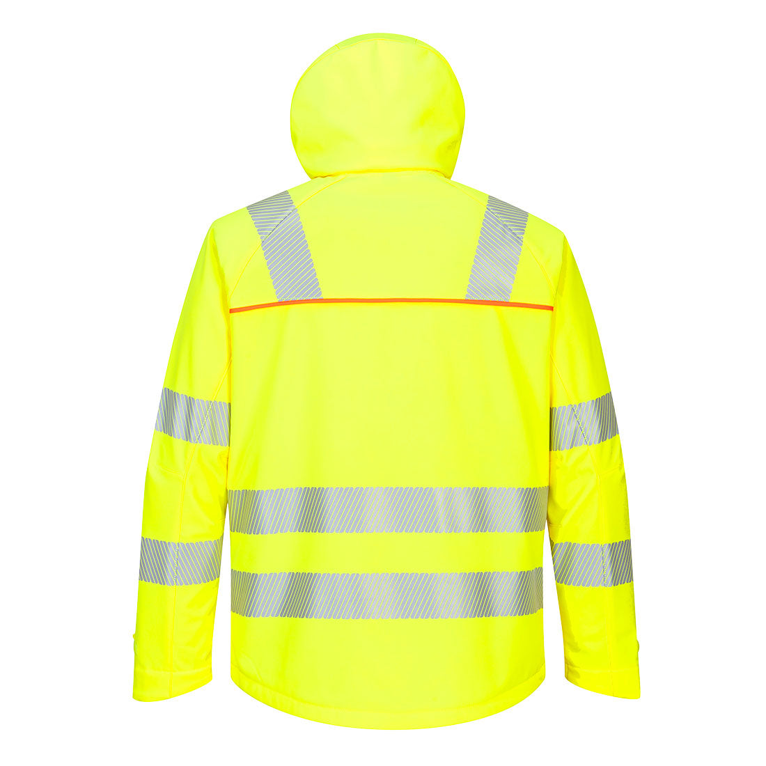 Hi-Vis Softshelljakke DX4 – oransje/svart (DX475)
