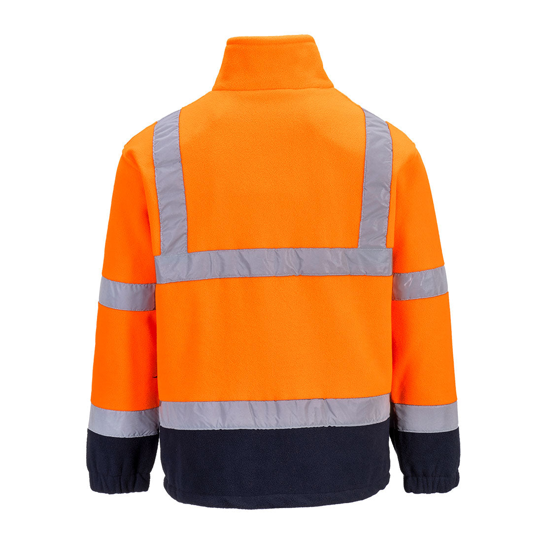 F301 – Hi-Vis fleecejakke med kontrast – oransje