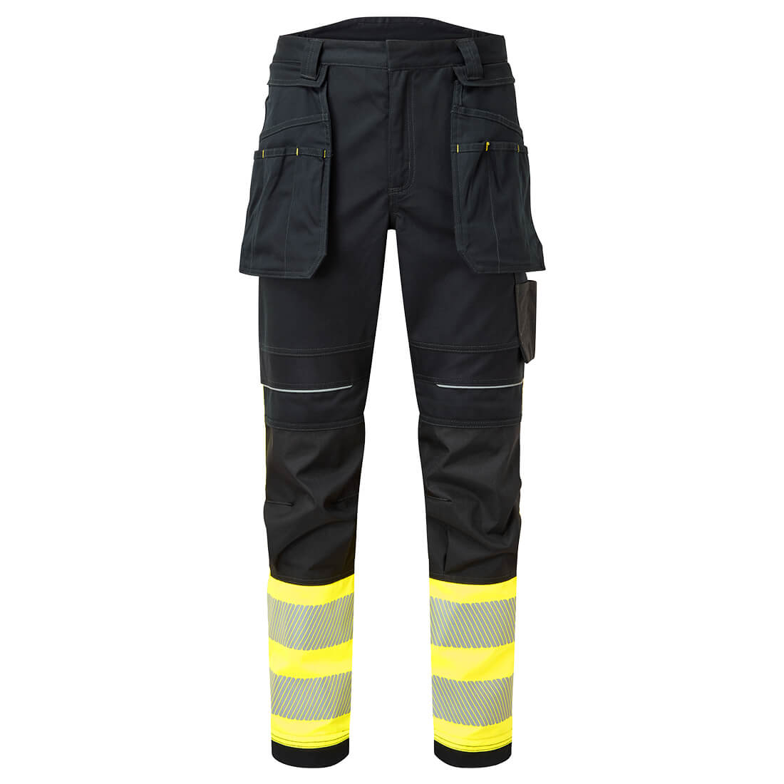 FR416 – Flammehemmende og antistatiske Hi-Vis Arbeidsbukser Modaflame PW3 Klasse 1 – gul/svart