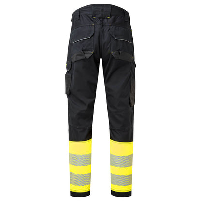 FR416 – Flammehemmende og antistatiske Hi-Vis Arbeidsbukser Modaflame PW3 Klasse 1 – gul/svart