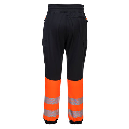 KX341 – Hi-Vis Arbeidsbukse KX3 Flexi Klasse 1 – svart/oransje
