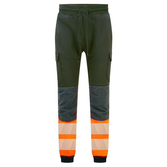KX341 – Hi-Vis Arbeidsbukse KX3 Flexi Klasse 1 – svart/oransje