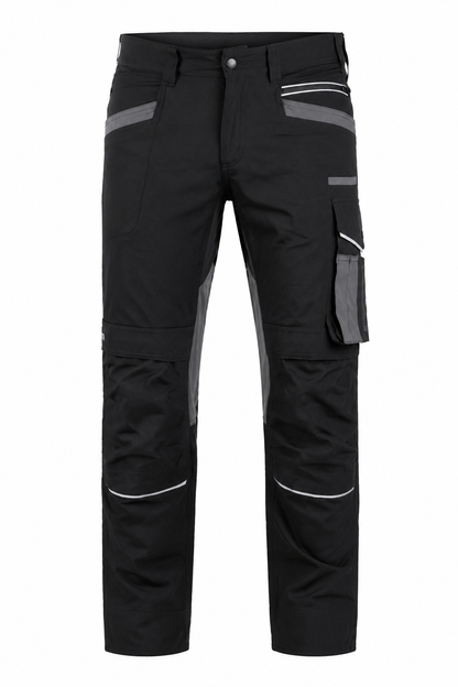 STRETCH LINE arbeidsbukse - svart - STALCO PERFECT S-79261