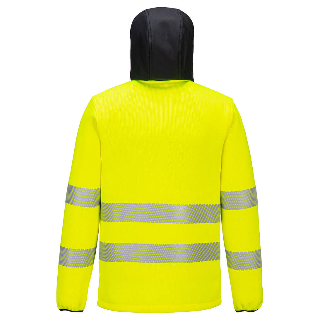 PW335 – PW3 Hi-Vis fleecejakke med hette – oransje/gul