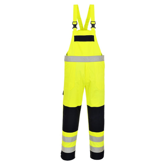 FR63 – Hi-Vis Multinorm Selebukse i gul/marine