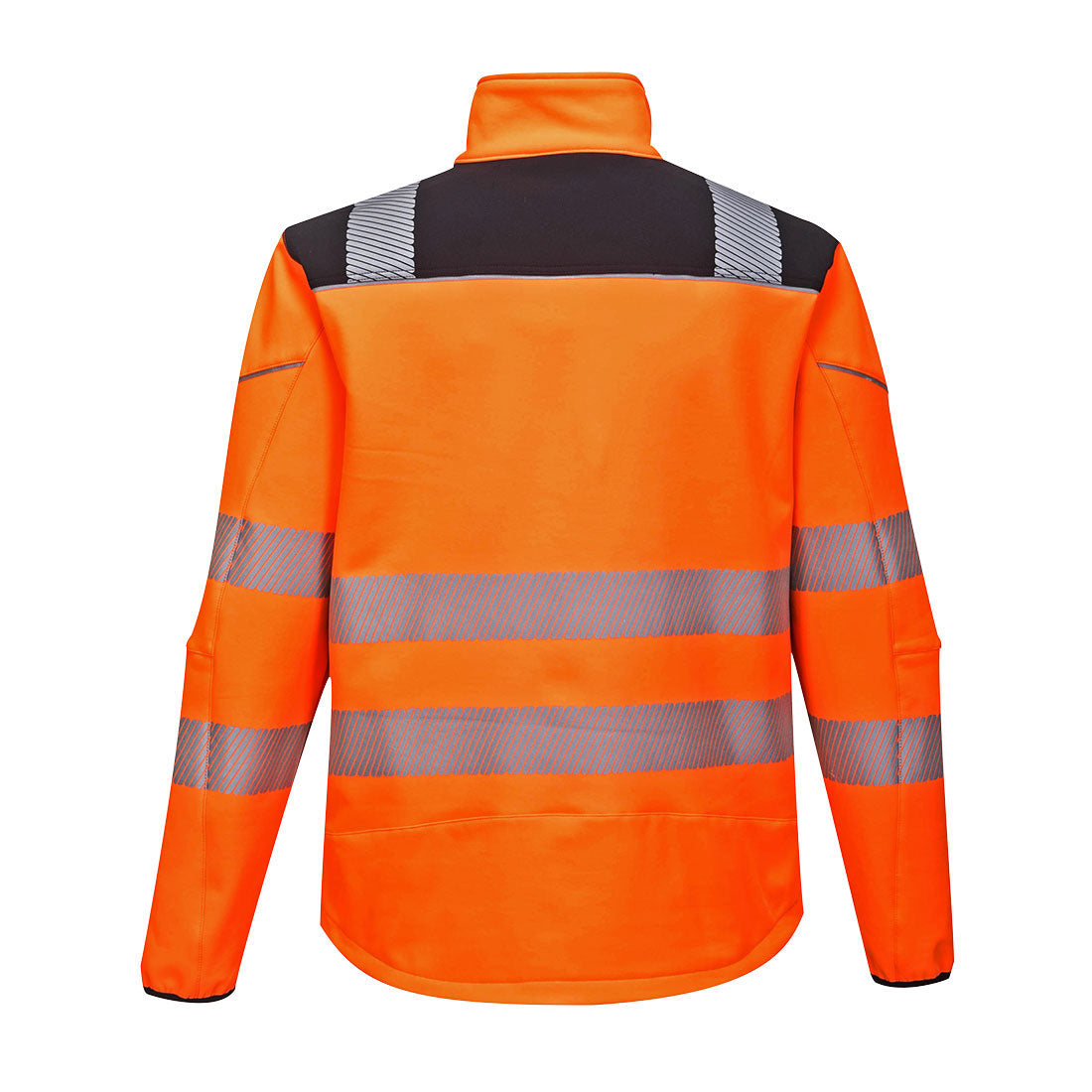 Hi-Vis Softshelljakke PW3 – oransje/svart (T402)