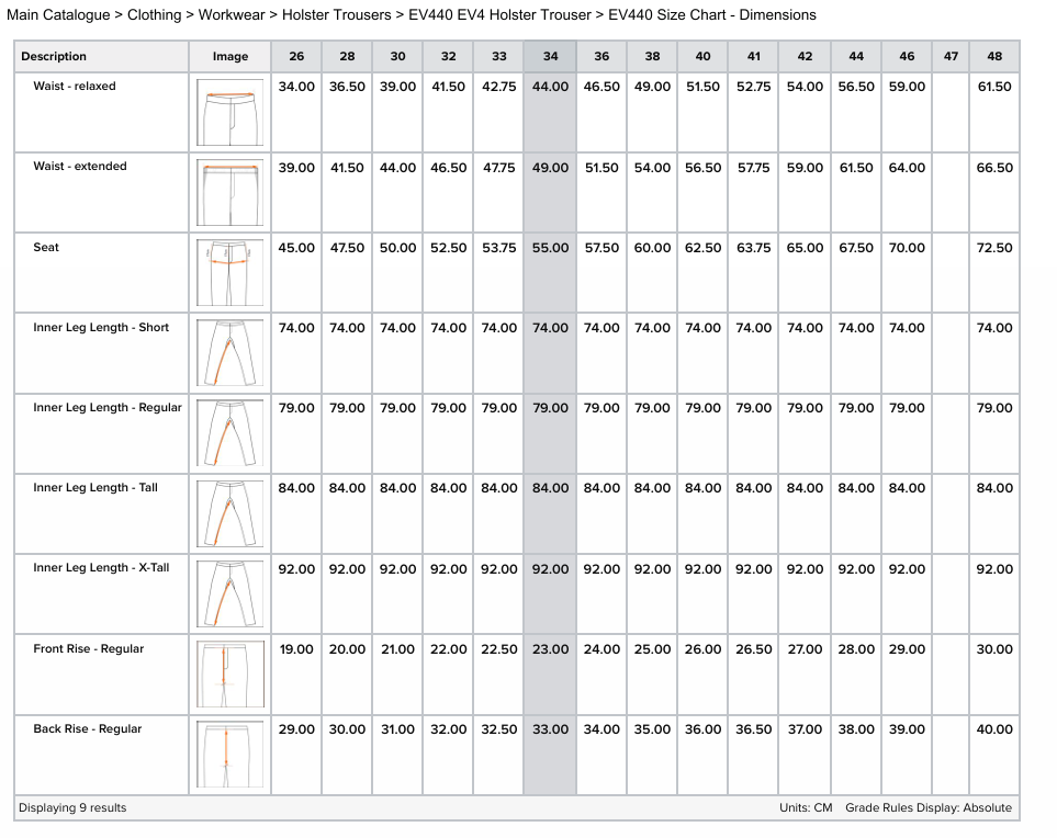 EV4 elastisk arbeidsbukse med hengelommer – svart (EV440)