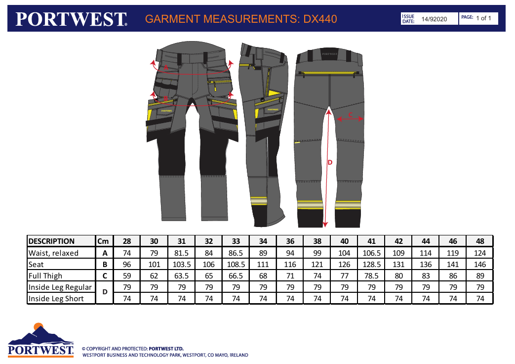 DX4 bukse med hengelommer – svart (DX440)