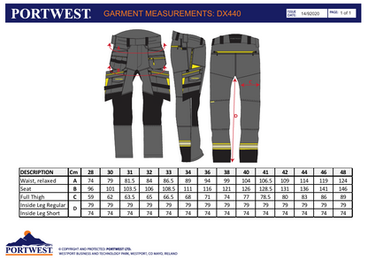 DX4 bukse med hengelommer – svart (DX440)