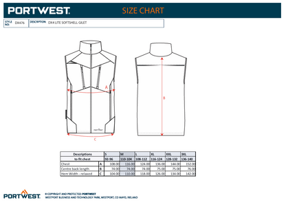 DX476 – Softshell Vest DX4 (3L) – svart