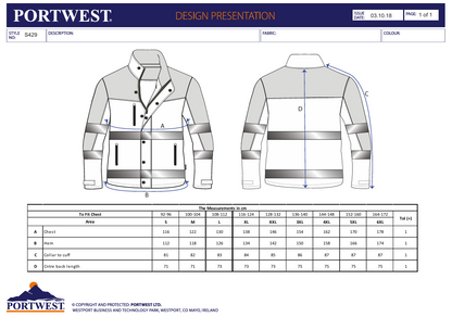 Hi-Vis Softshelljakke 3-lags – gul/svart (S429)
