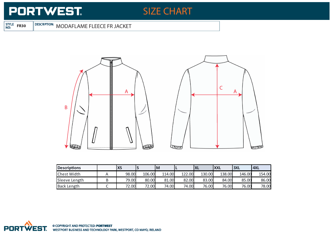 FR30 – FR Modaflame Anti-Statisk Fleece