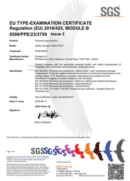 PS36 – Anthrazitfarbene Überbrille
