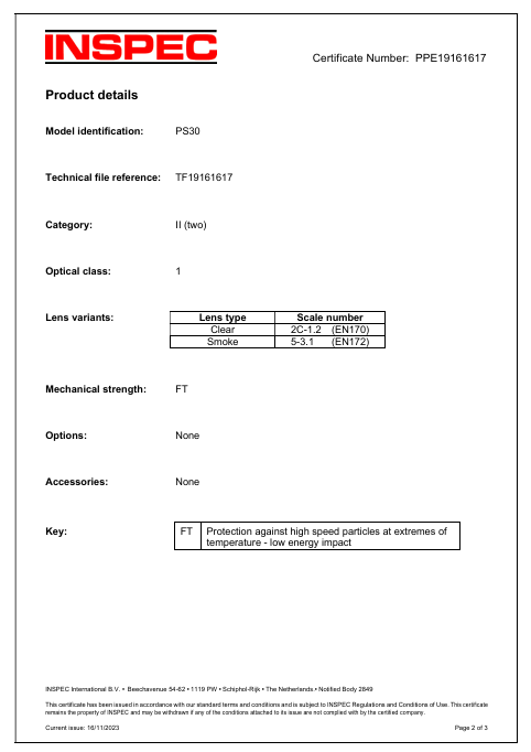 PS30 – Portwest Overbriller