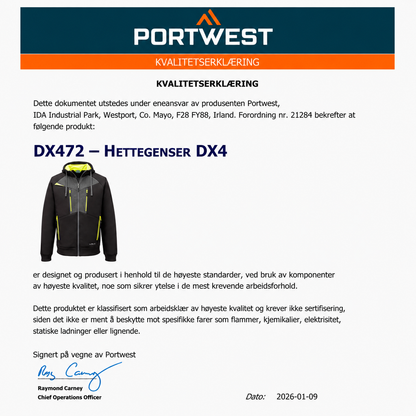 DX472 – Hettegenser DX4 – svart