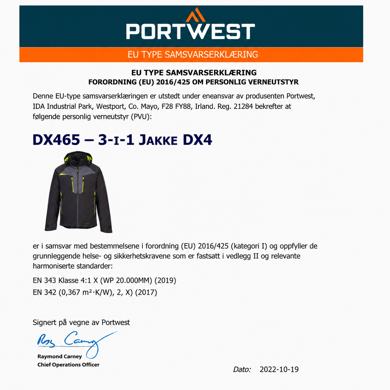 3-i-1 Jakke DX4 – svart (DX465)