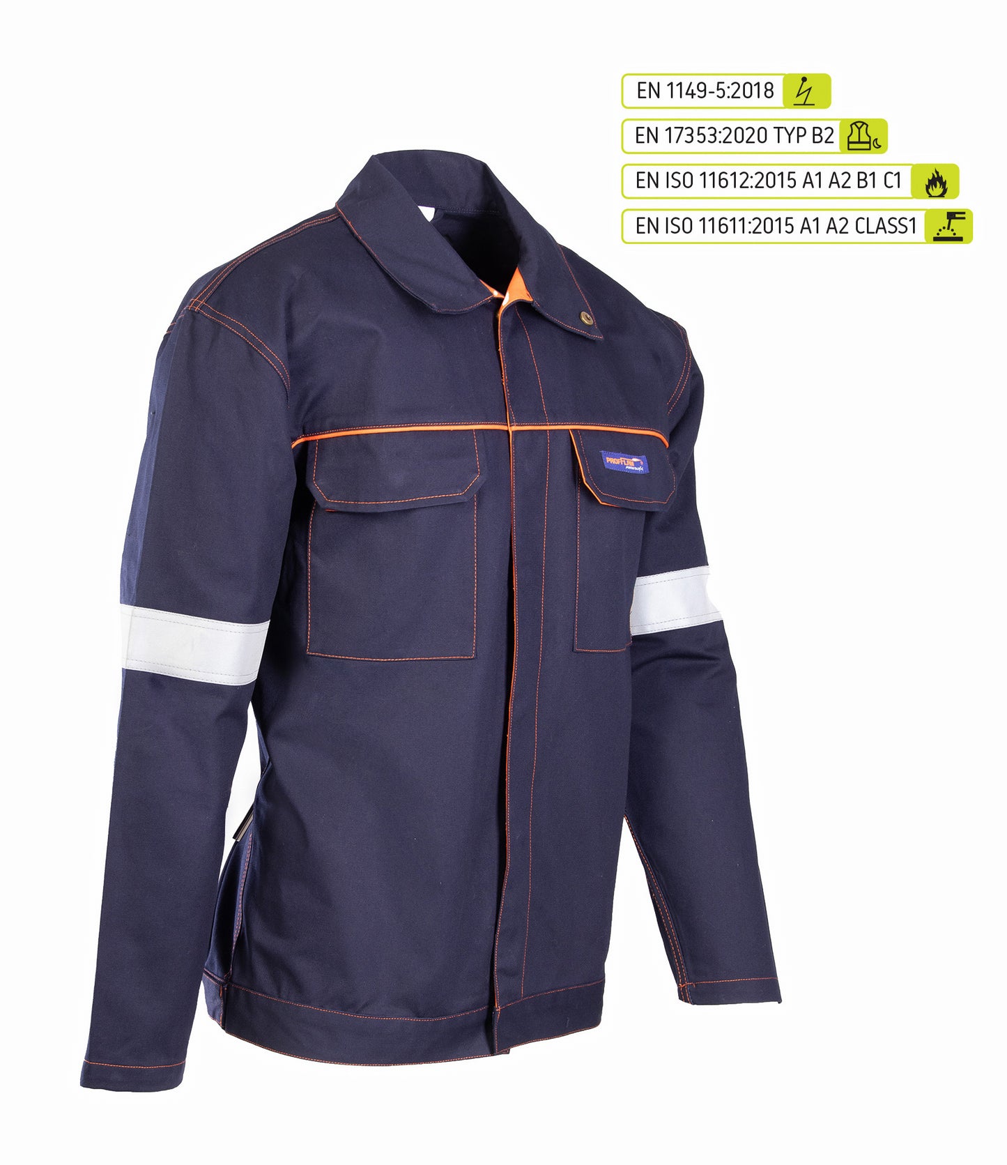 PROFFLAM ANTISTATIC BLUSE MED REFLEKS KAT.  II
