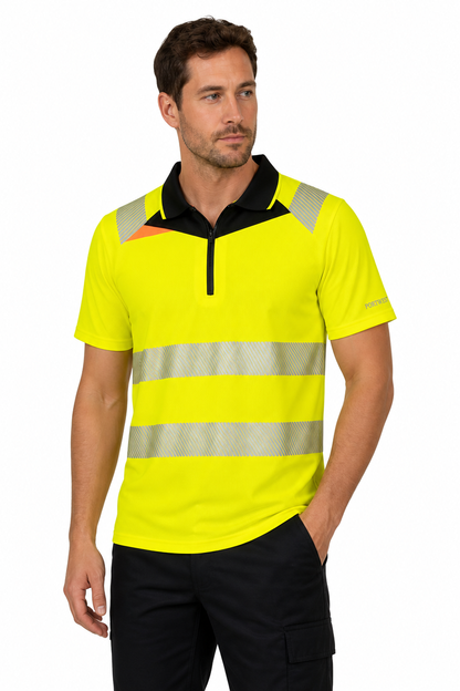 DX412 – Hi-Vis Polo DX4 – oransje/svart