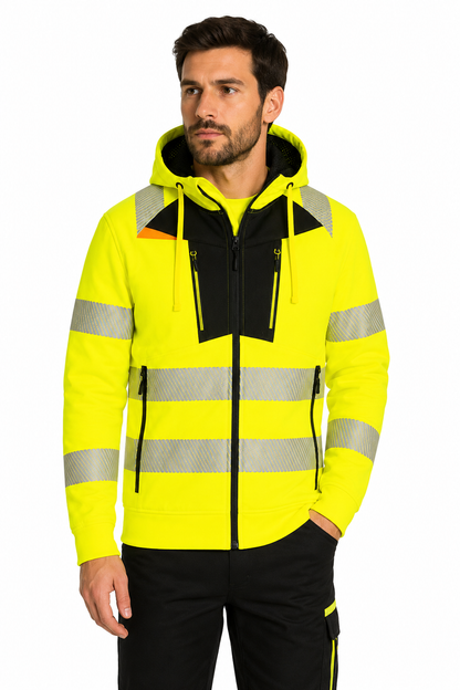 DX484 – PW3 Hi-Vis hettegenser – oransje/gul