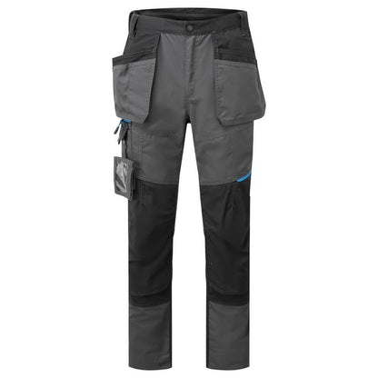 WX3 Slim Fit arbeidsbukse med hengelommer – grå (T719)