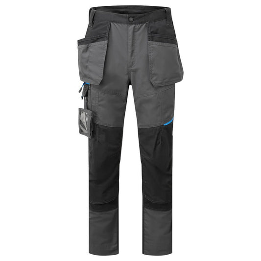 WX3 Slim Fit arbeidsbukse med hengelommer – grå (T719)