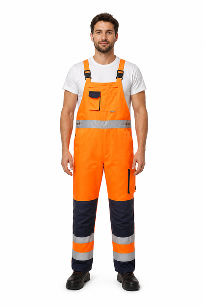 TX52 – Hi-Vis Snekkerbukse Dijon – oransje/marine